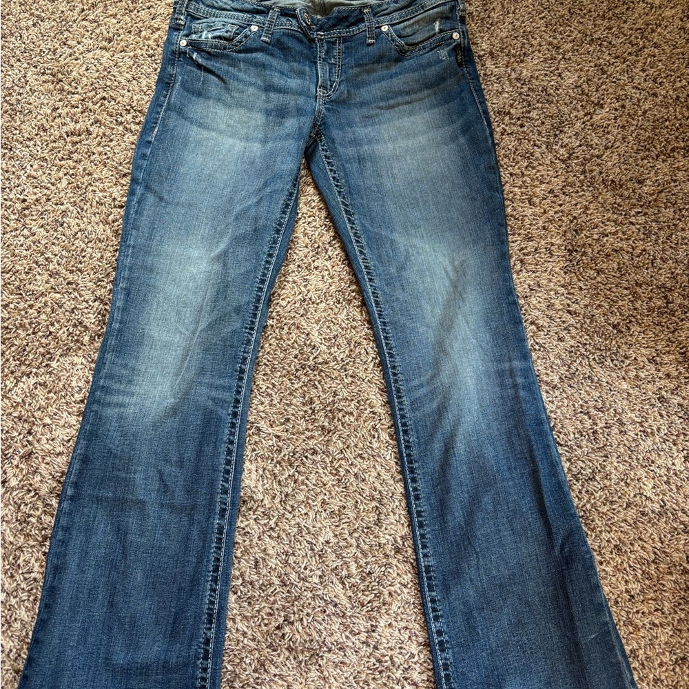Silver jeans